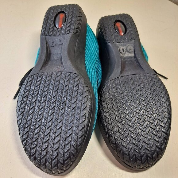 Arcopedico Womens Size 36 US 5.5-6 Turquoise Nylon Knit Lace Up Sneakers NWOT - Picture 10 of 13